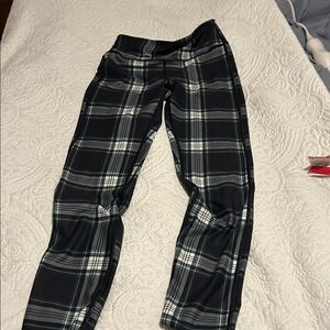Gilly Hicks Black and White Plaid Leggings